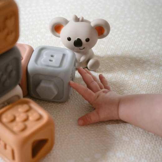 Stacking, squeezing, and water play