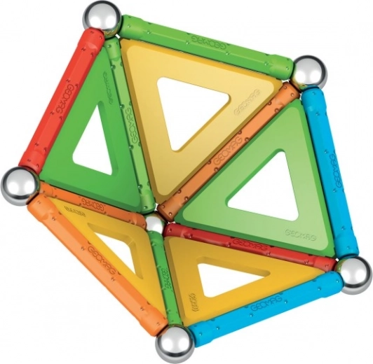 Colorful panels for creating 3D shapes