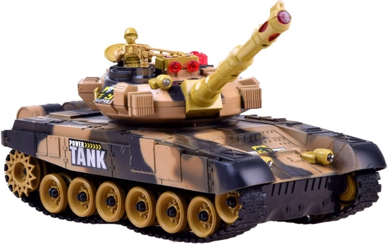 Rotating turret and tracked chassis