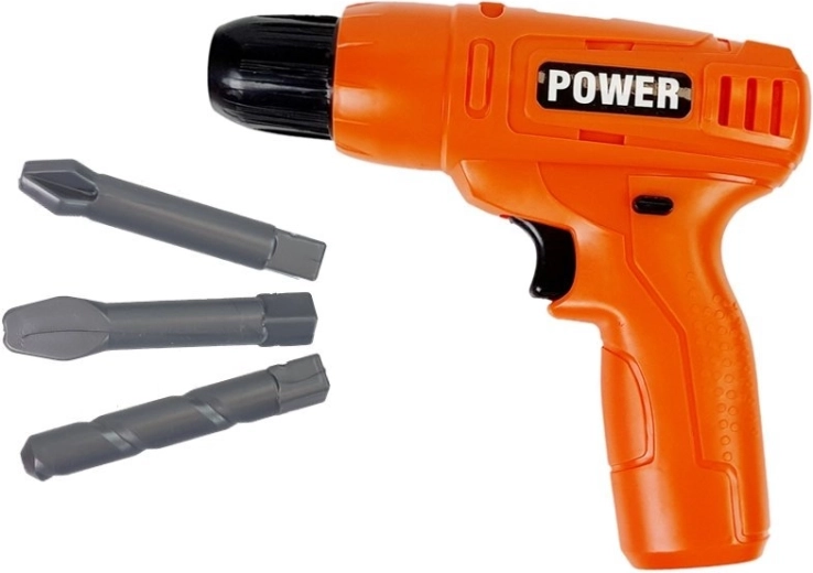 Ergonomic kids’ drill with attachments