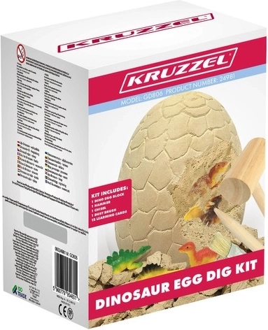 Dinosauruse muna ja kaevamistööriistad