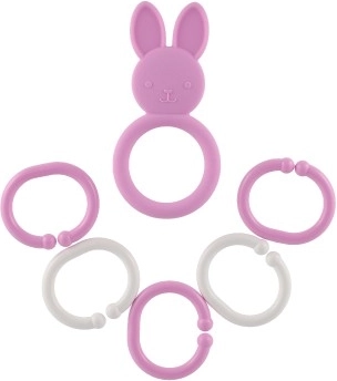 Soft silicone teether for sensitive gums