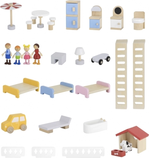 Täielik mööbli- ja figuurikomplekt