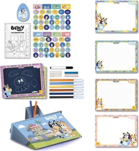 Kuivkustutatav tahvel, kriidid ja kleepsud