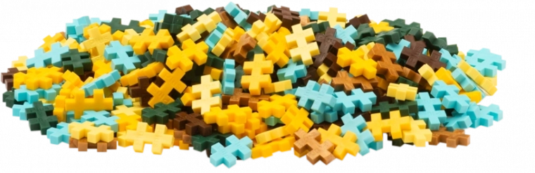 350 durable pieces made from recycled plastic