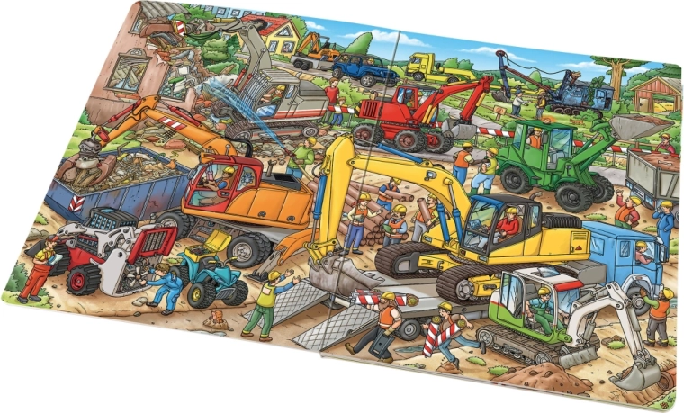 Hiiglaslikud ja detailsed ehitusplatsi illustratsioonid