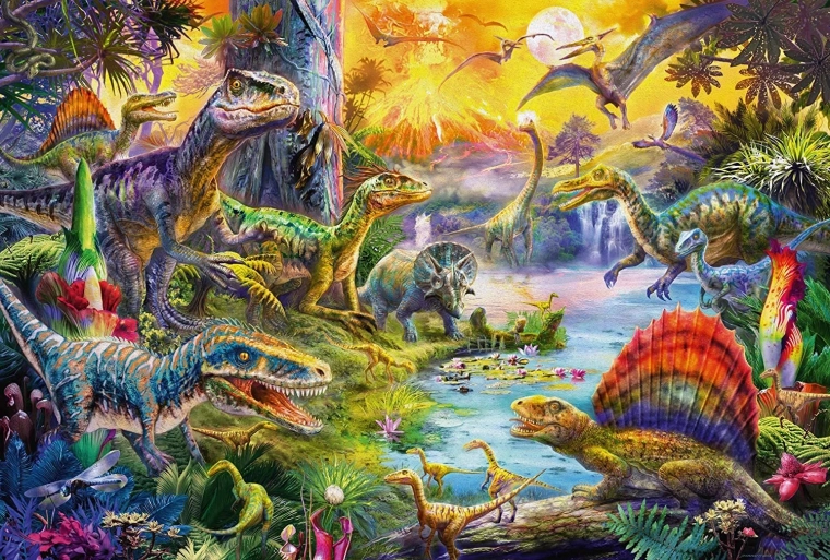 Beautiful illustration of dinosaurs