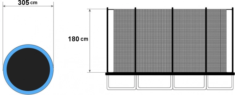 Universaalne sobivus 305–312 cm, 8 posti