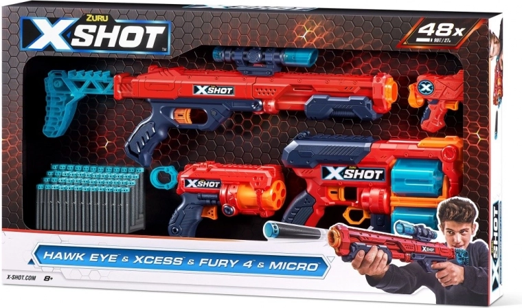 4 blasterit ühes pakis