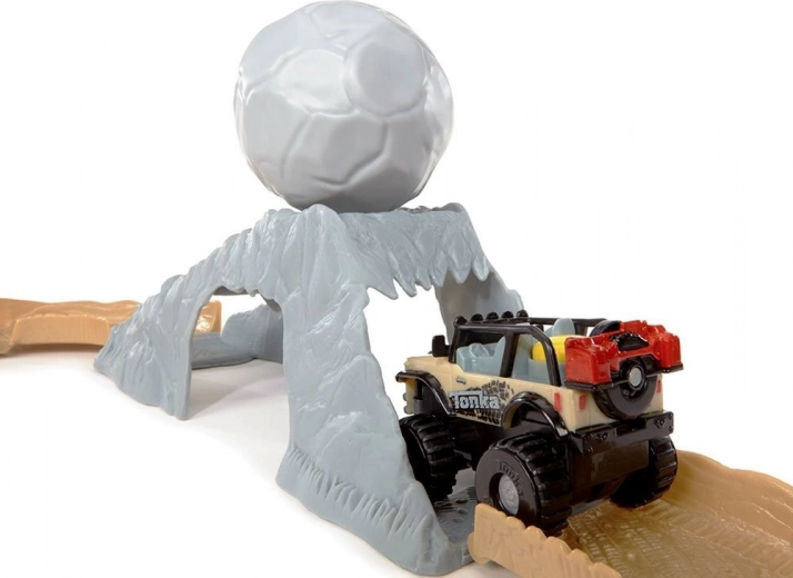 Motorized off-road car with grippy tires