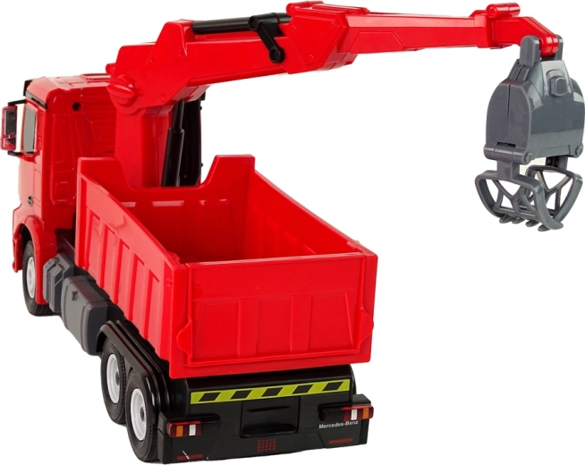 Functional crane with rotating grabber