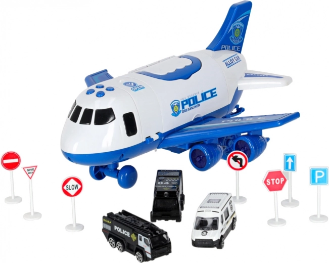 Täielik politseivarustus koos märkidega