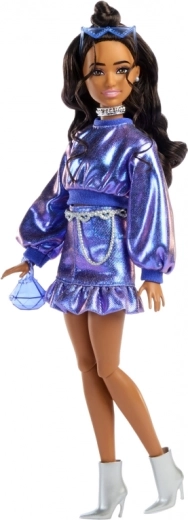 Trendy blue dress and accessories