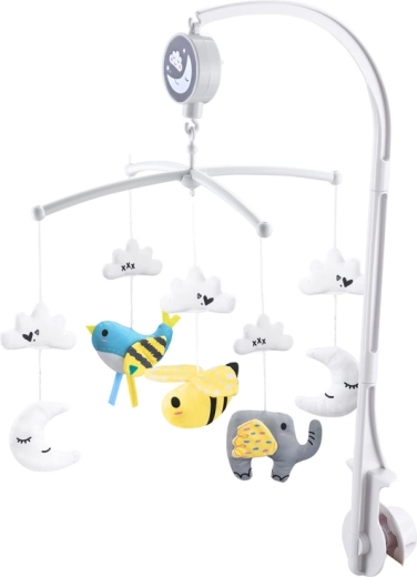 Cheerful design with plush characters