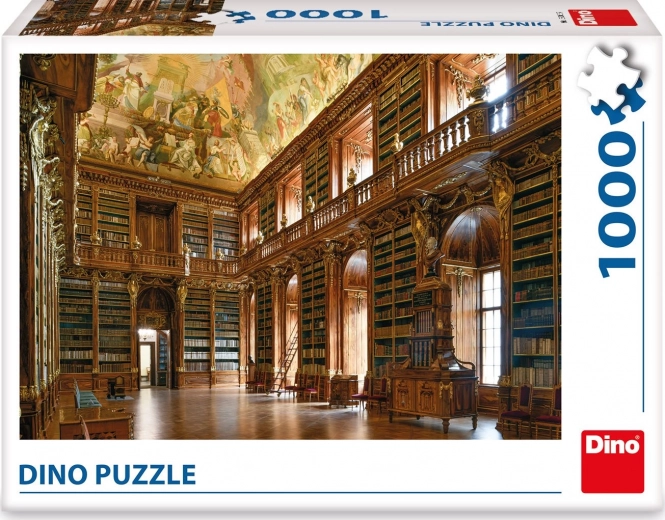 Realistic and rich historic library motif