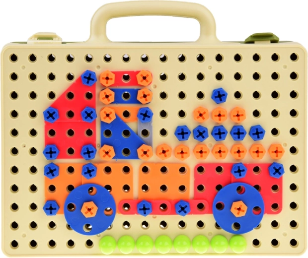 Carry case with perforated board