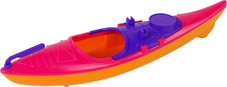 Bright pink kayak