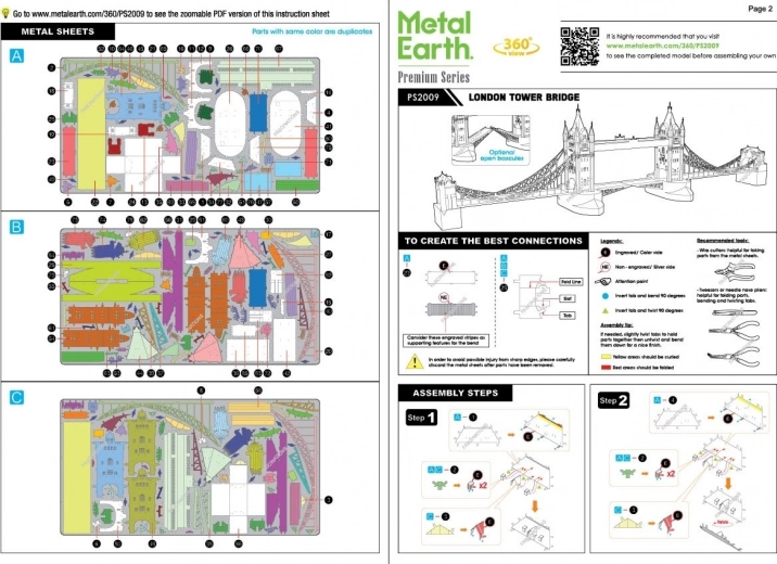 Selged metallilehed ja juhend