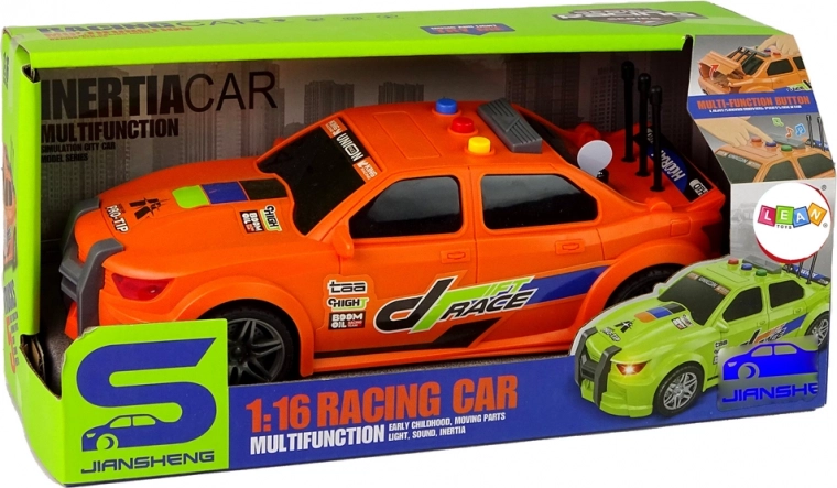 Race-like lights and sounds