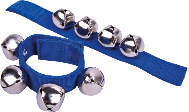 Hook-and-loop jingle bells for wrists and ankles