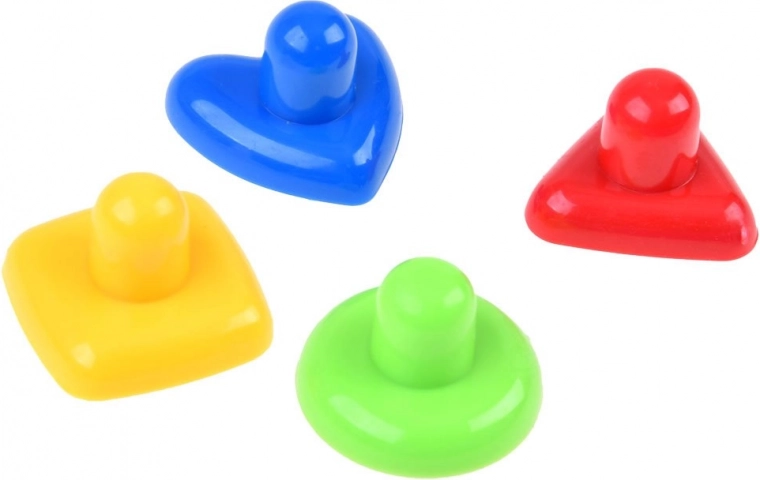 Educational stamps in basic shapes