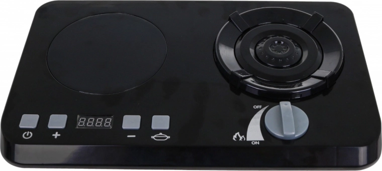 Kahe põletiga pliidiplaat tulede ja helidega