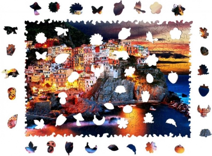 Ainulaadsed erikujulised tükid seisevate figuuridega