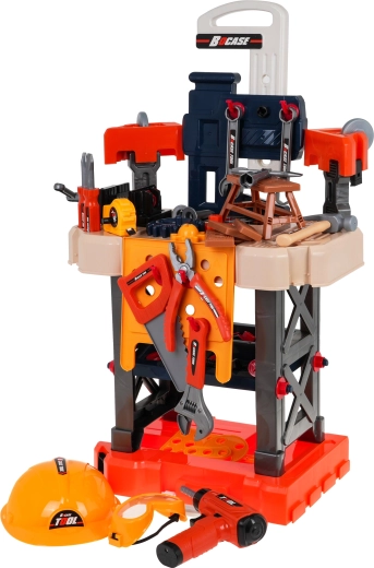 3-in-1: workbench, carry case with handle, and rolling trolley case