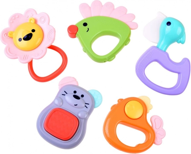Set of colorful animals