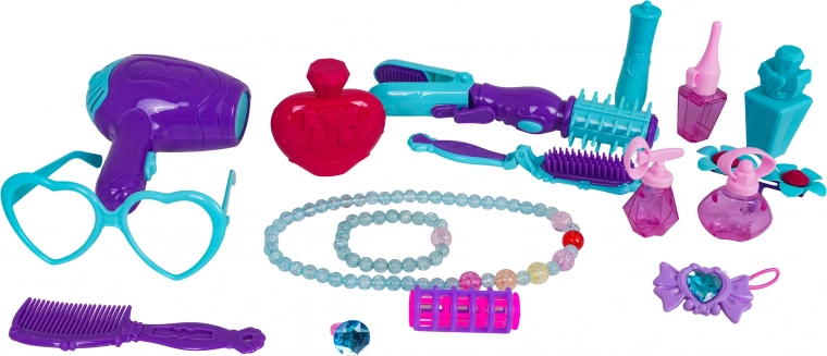 Rikkalik juuksuri- ja kosmeetikatarvikute komplekt