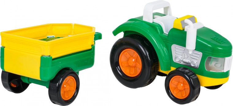 Detachable trailer for transporting animals