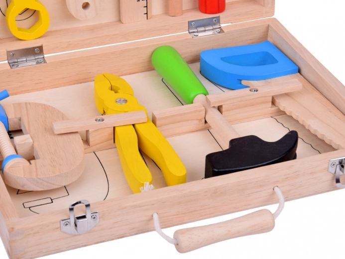 Everything you need in a sturdy wooden case