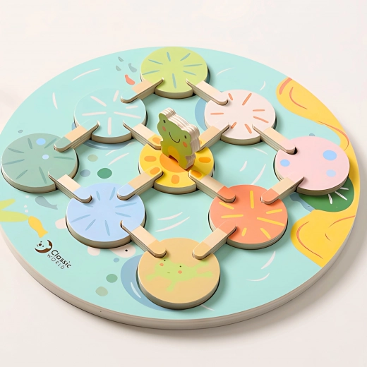 Puidust konn ja pastelsed värvid