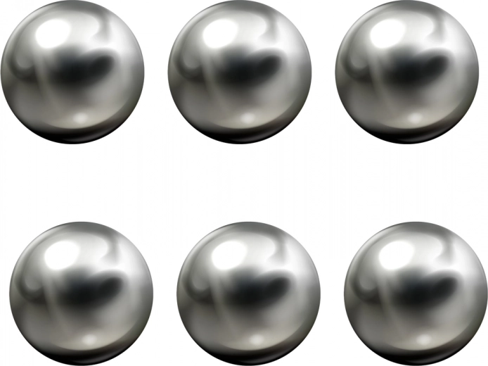 Täiskomplekt 6 metallkuuliga