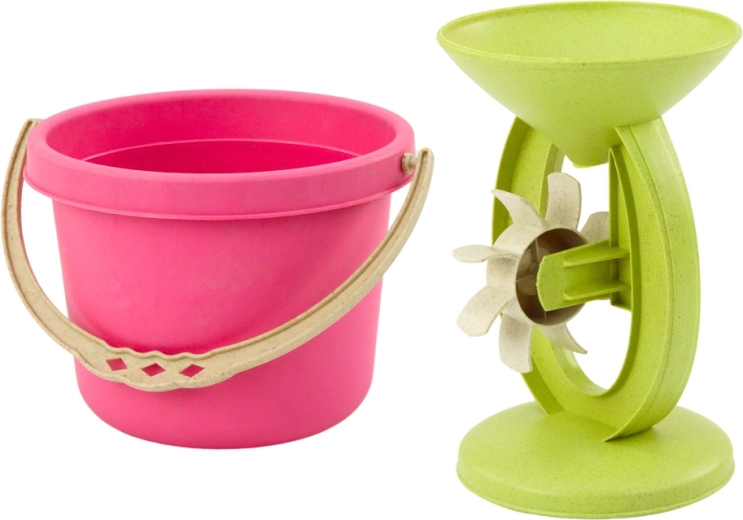 Interactive mill and bucket for endless fun