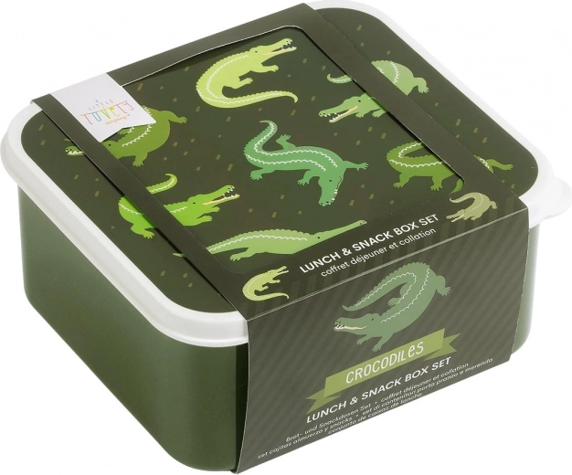Cheerful crocodile motif