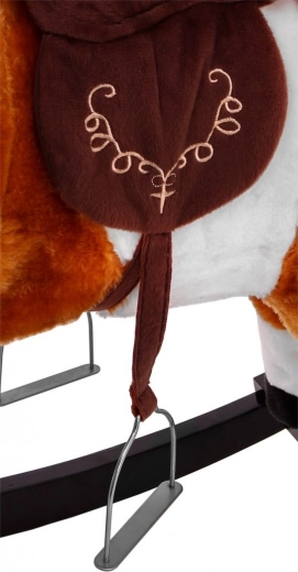Comfortable saddle with stirrups