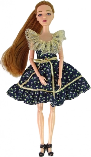 Elegantne lilleline kleit ja aksessuaarid