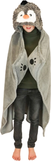 Fun penguin hood and paw pockets