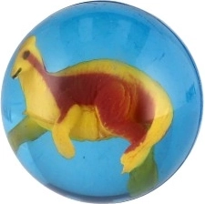 Iga palli sees detailne dinosaurus