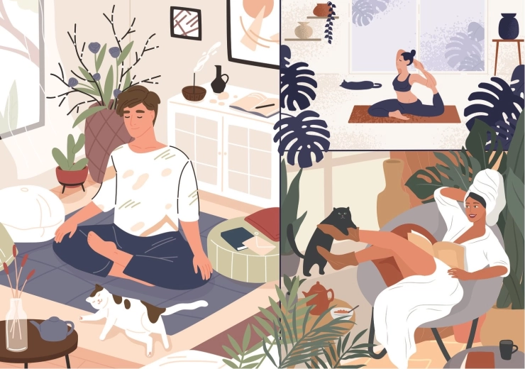 Relaxation and mindfulness at home