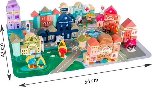 Täielik linn puslealusel 54 × 42 cm