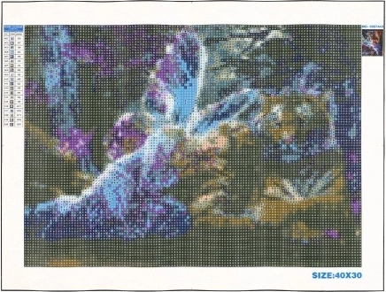 Eeltrükitud lõuend legendiga