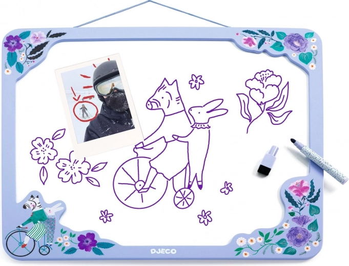 Sturdy wooden frame and metal magnetic surface