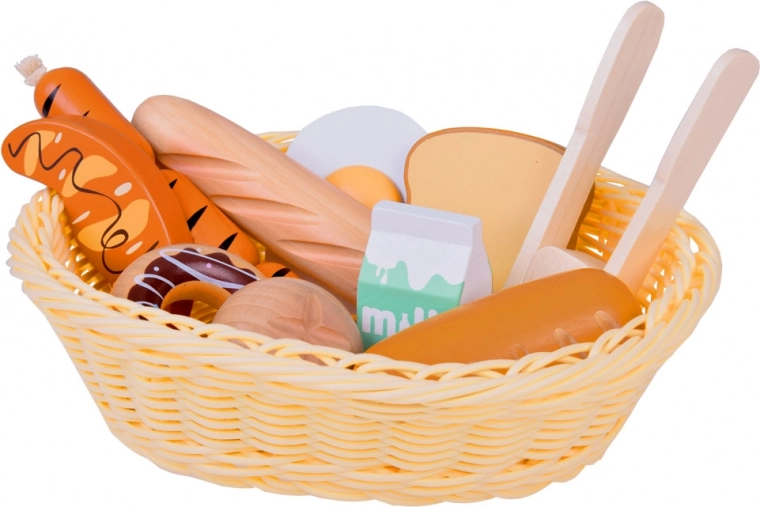 Elegantne punutud korv tangidega