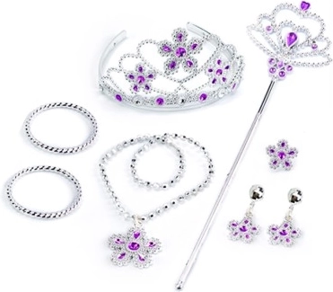 Sparkling crown and magic wand