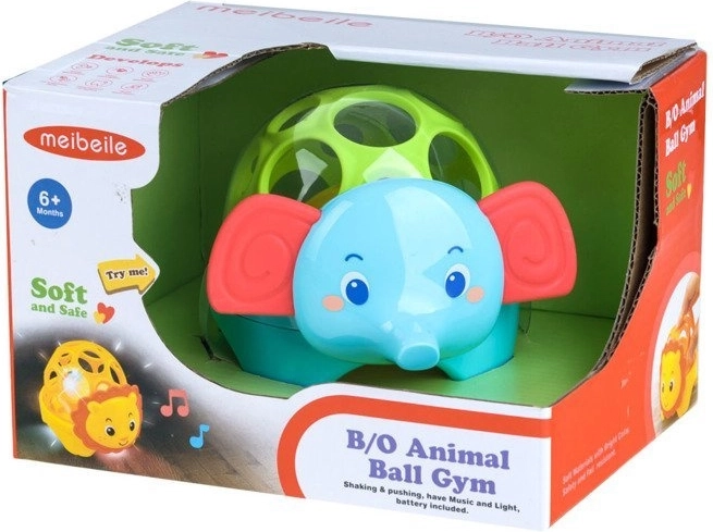Light-up and rattling ball inside