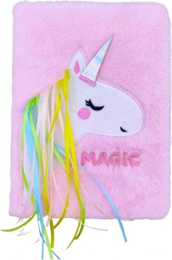 Magical unicorn motif with a colorful mane