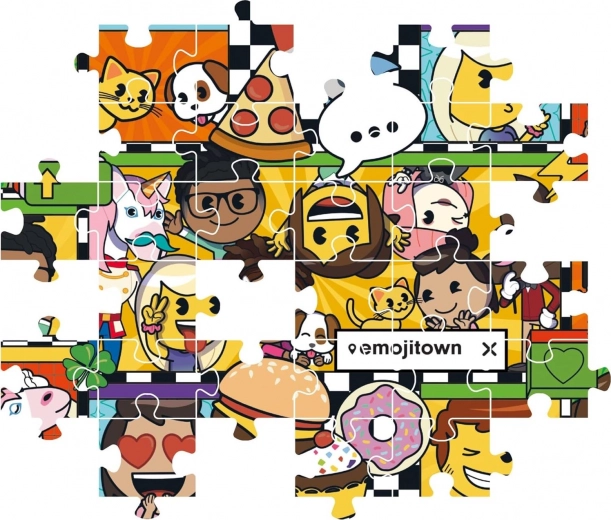 Mänguline motiiv täis Emojisid