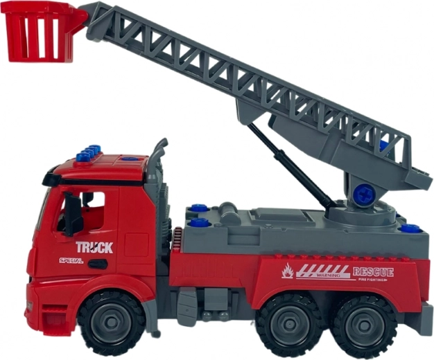 Extendable ladder with 360° rotation